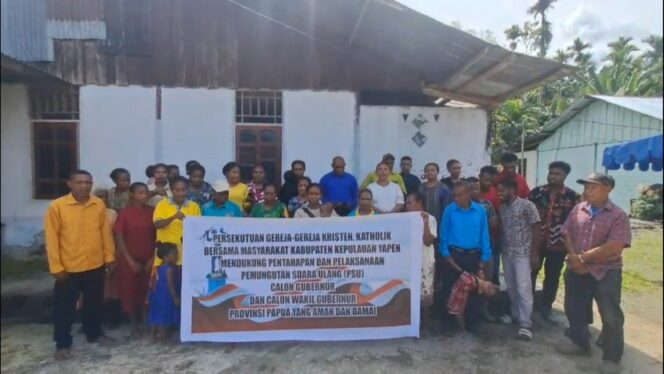
					Pesan Damai Persekutuan Gereja di Kepulauan Yapen untuk PSU Papua