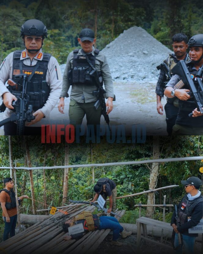 
					Rekonstruksi Kasus Pembunuhan 2 Personel Brimob di Nabire, Satgas Ops Damai Cartenz Peragakan 21 Adegan