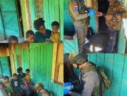 Sentuhan Kemanusiaan Personel Ops Damai Cartenz di Sinak, Rawat Luka dan Bangun Harapan Warga