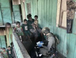 Brimob Hadir sebagai Penolong, Layani Kesehatan Warga di Tengah Tugas Pengamanan Sinak