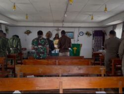 Damai di Hari Ibadah: Kehadiran Satgas Damai Cartenz Bikin Warga Sinak Beribadah Lebih Tenang