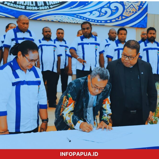 
					Kepengurusan FGM GKI di Tanah Papua Periode 2026-2031 Resmi Dilantik