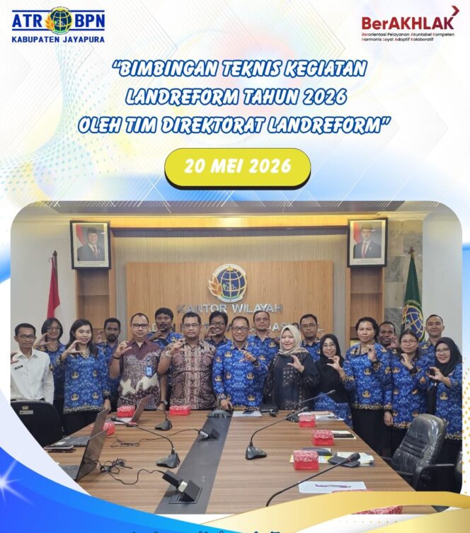 
					Kantor Pertnahan Jayapura Ikuti  Bimtek Landreform
