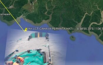 LCT Cahaya Permata Hati Tenggelam di Perairan Puriri, 8 Orang dalam Pencarian SAR Gabungan