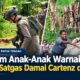 Senyum Anak-Anak Pecah di Tengah Patroli, Satgas Damai Cartenz Hadirkan Kehangatan di Muara