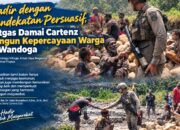 Hadir dengan Pendekatan Persuasif, Satgas Damai Cartenz Bangun Kepercayaan Warga di Wandoga